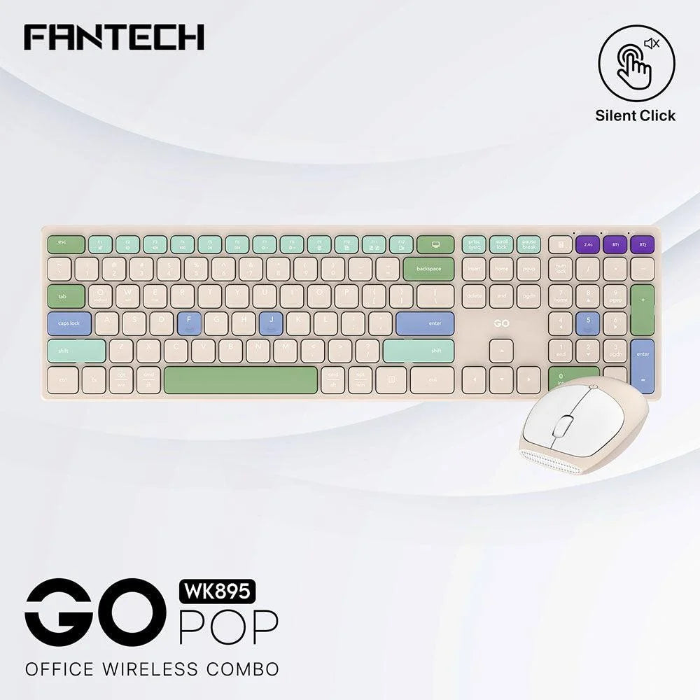 Fantech go pop wk895 office wireless combo
