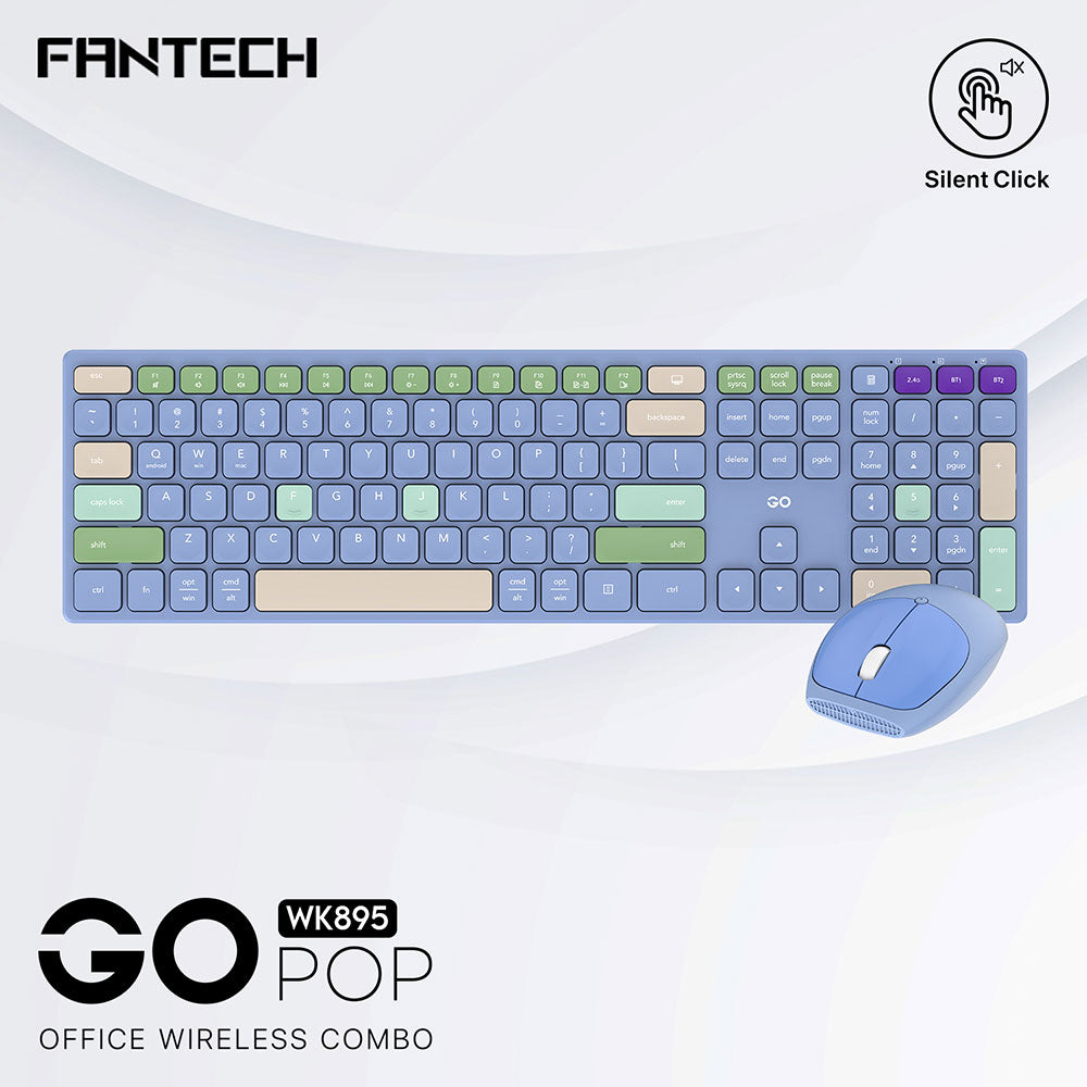 Fantech GO POP WK895 Office Wireless Combo Bundle