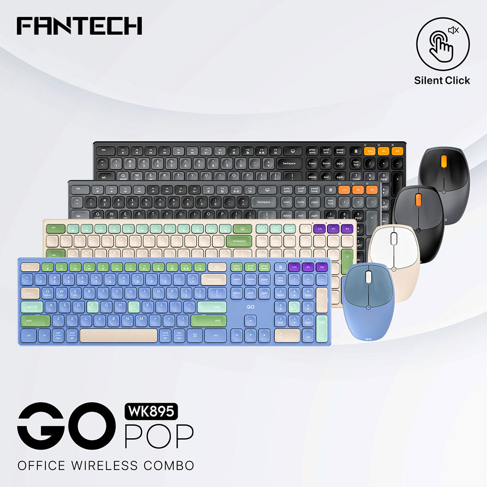Fantech GO POP WK895 Office Wireless Combo Bundle
