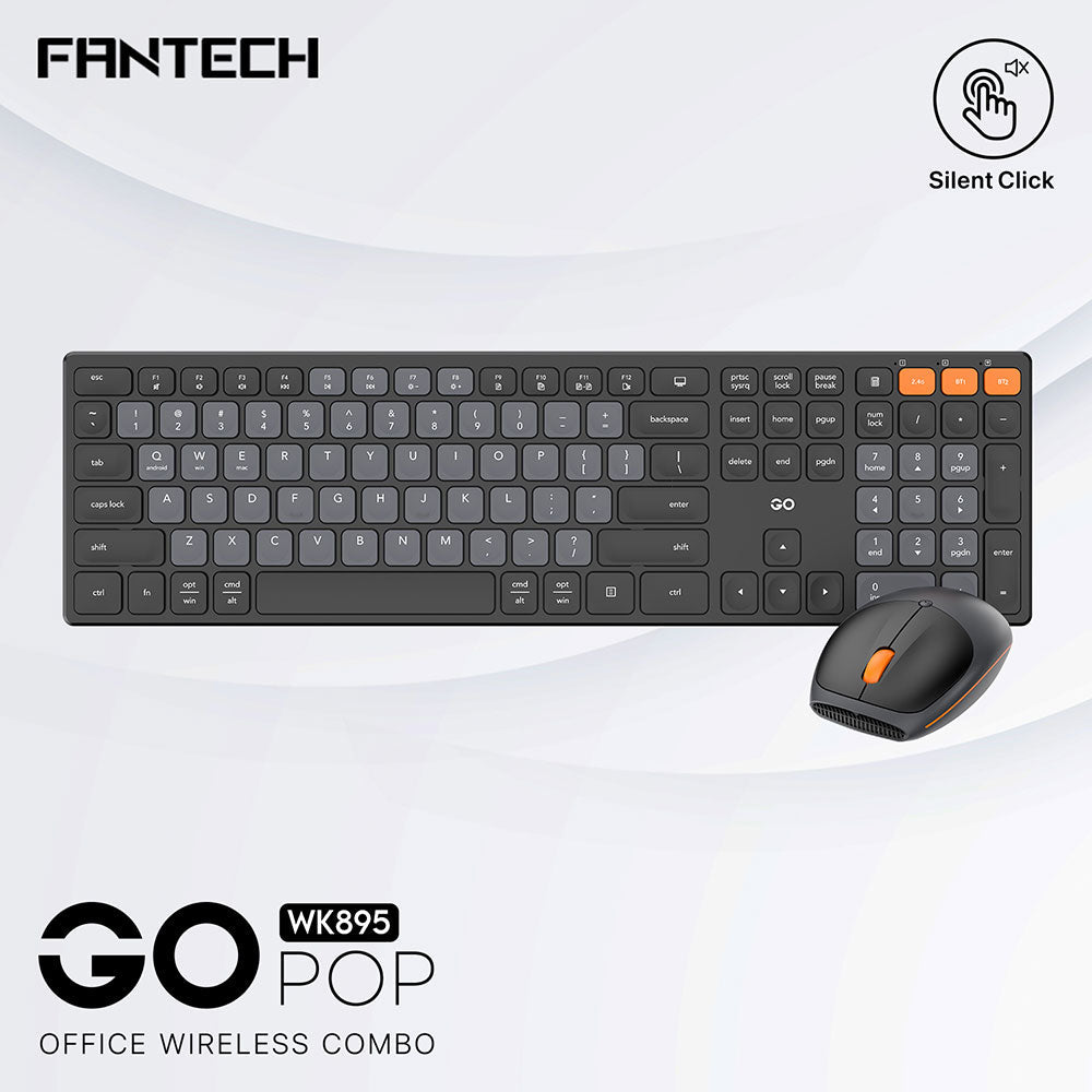 Fantech GO POP WK895 Office Wireless Combo Bundle