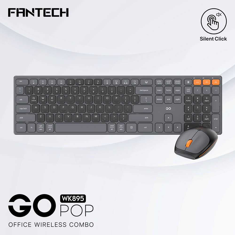 Fantech GO POP WK895 Office Wireless Combo Bundle