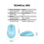 Fantech GO W606 Wireless Office Mouse Mouse