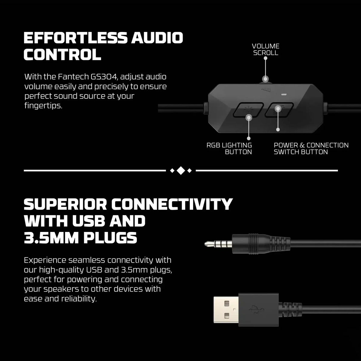 Fantech groove gs304 bluetooth speaker dual mode - white - headsets