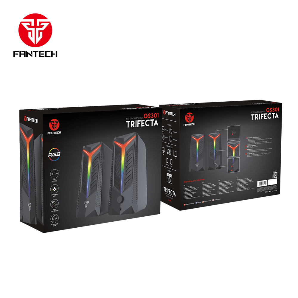 Fantech GS301 TRIFECTA RGB Gaming Speaker Audio