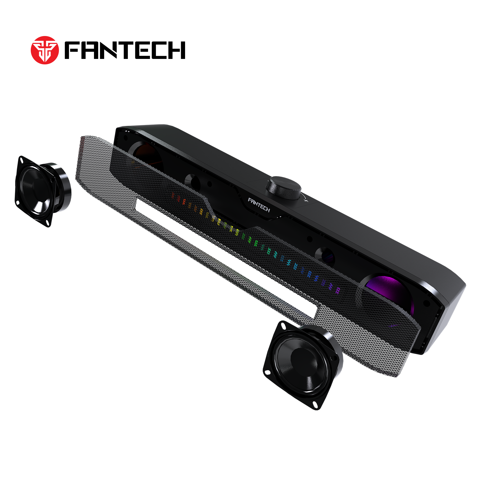 FANTECH GS303 GROOVE BAR DUAL MODE RGB LIGHTING GAMING SPEAKER Speakers