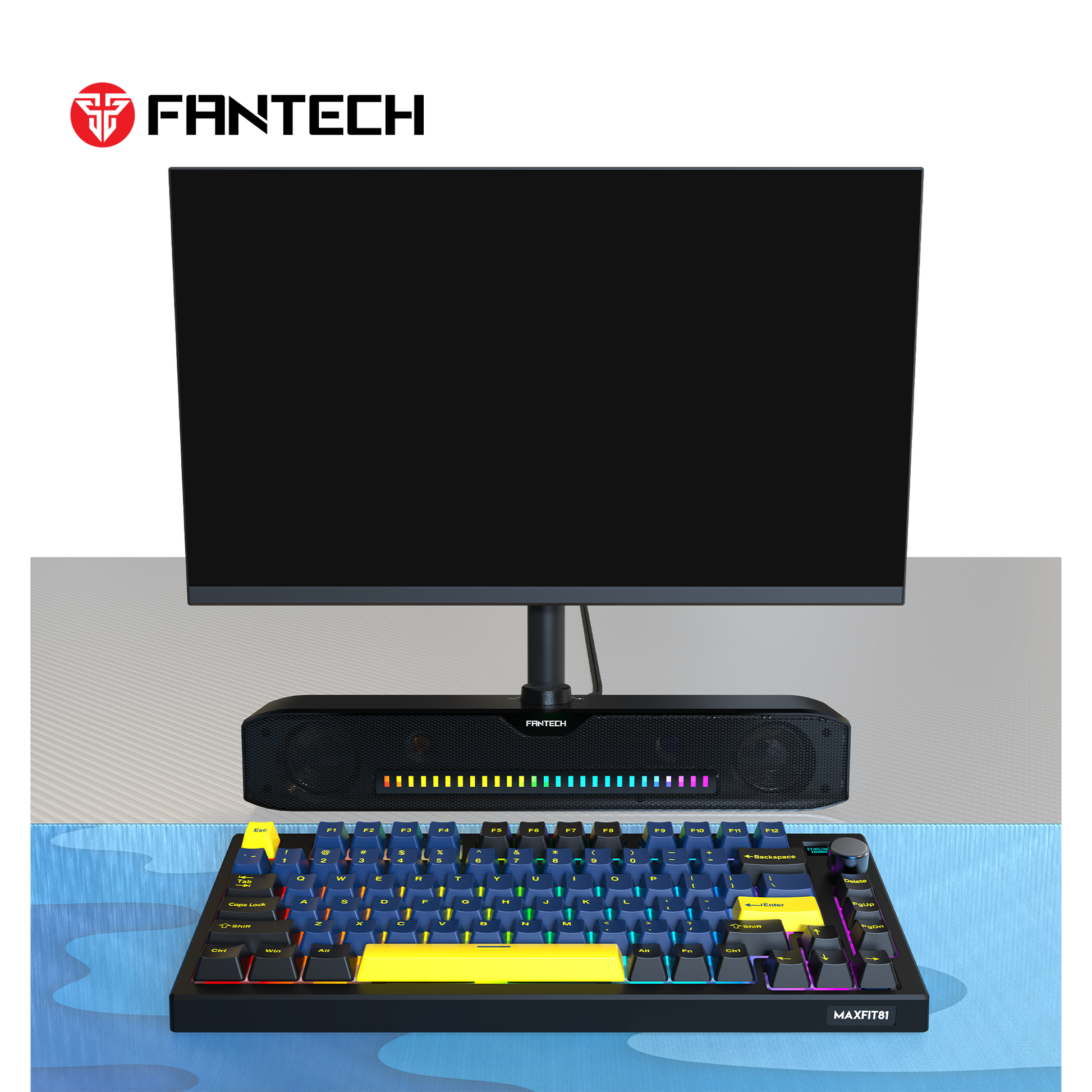 FANTECH GS303 GROOVE BAR DUAL MODE RGB LIGHTING GAMING SPEAKER Speakers