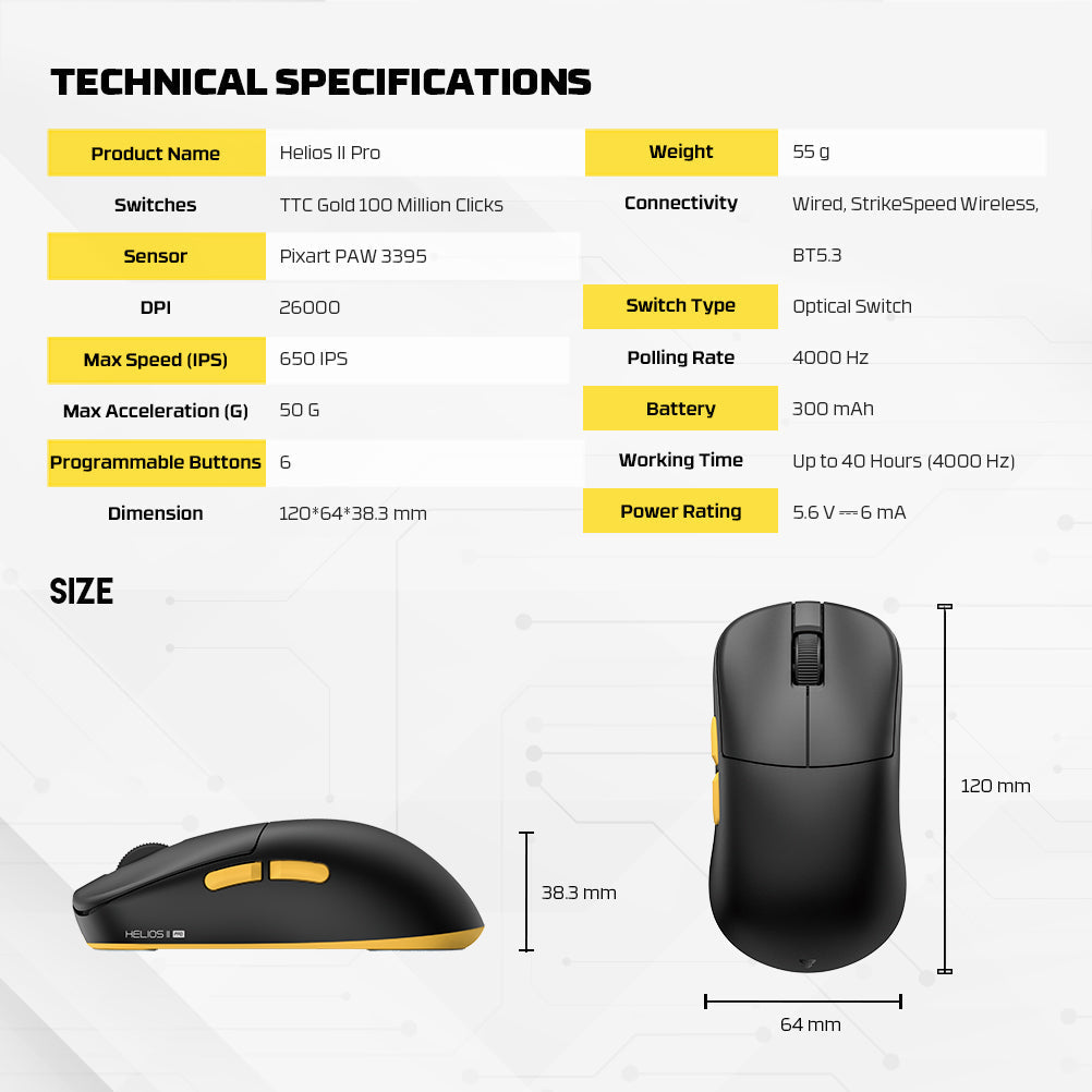 Fantech helios ii vd3v3 pro 4k wireless JOD 55