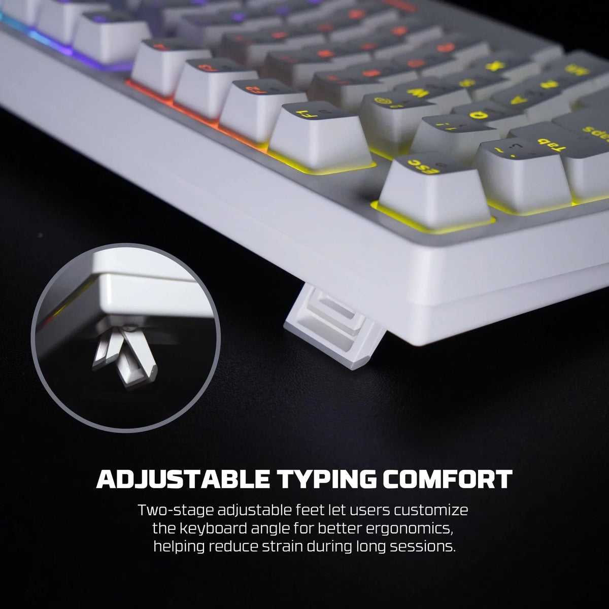 Fantech hero mk875v2 gaming keyboard rgb (ps5 - ps4 - pc) - keyboard