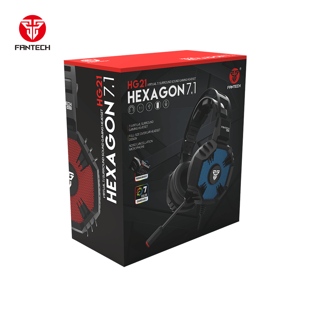 FANTECH HG21 HEXAGON 7.1 SURROUND GAMING HEADSET Audio