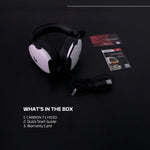 FANTECH HG30 CARBON 7.1 Surround Sound Gaming Headset White Headset 7.1