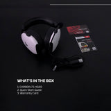 FANTECH HG30 CARBON 7.1 Surround Sound Gaming Headset White Headset 7.1