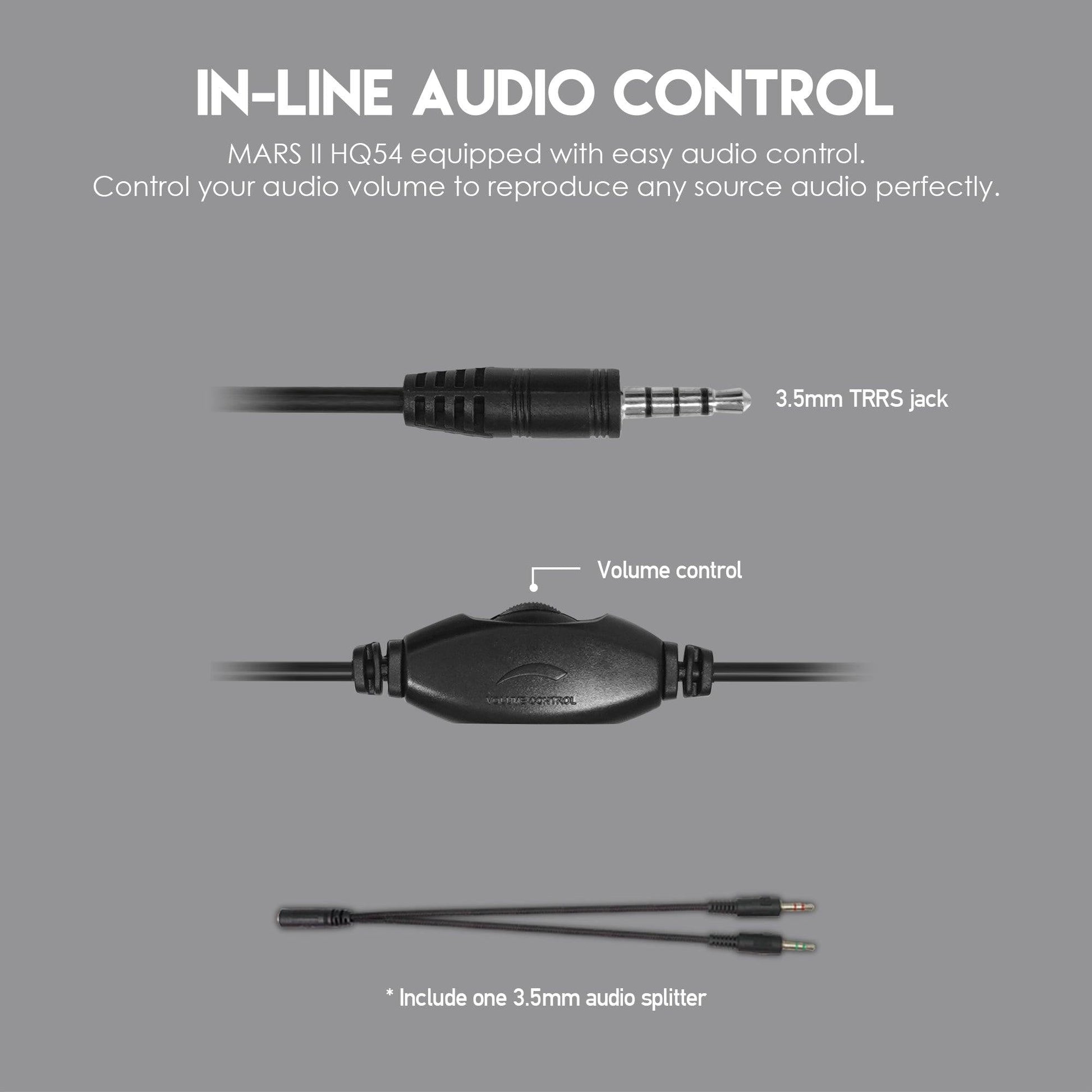Fantech HQ54 Mars II Gaming Headset Headphones with Noise Cancelling Mic Audio