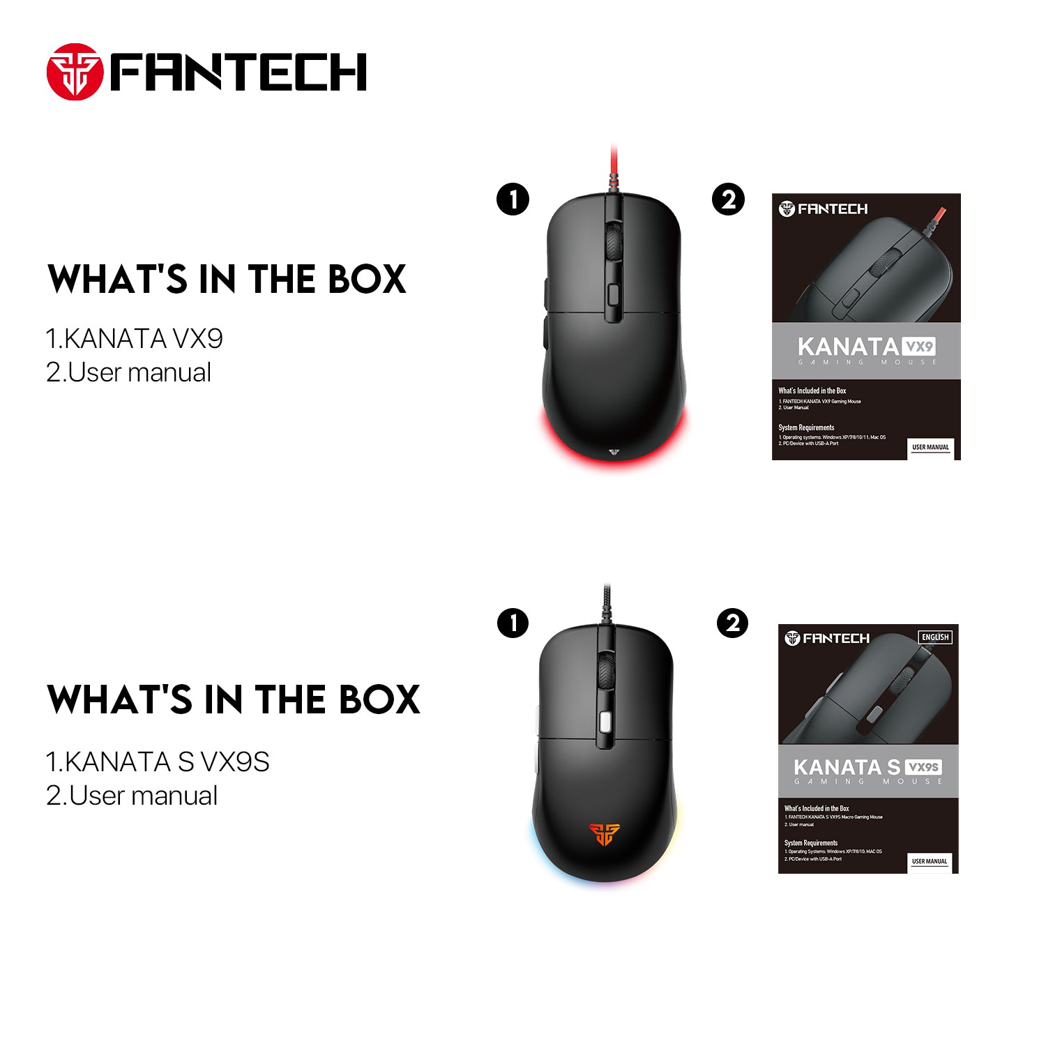 Fantech Kanata VX9 Gaming Mouse New Arrivals