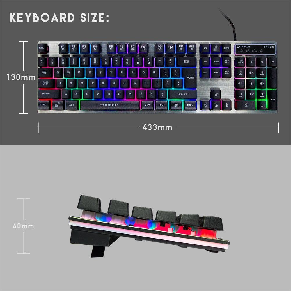 Fantech kx-302s major gaming keyboard and mouse combo - Fun Touch