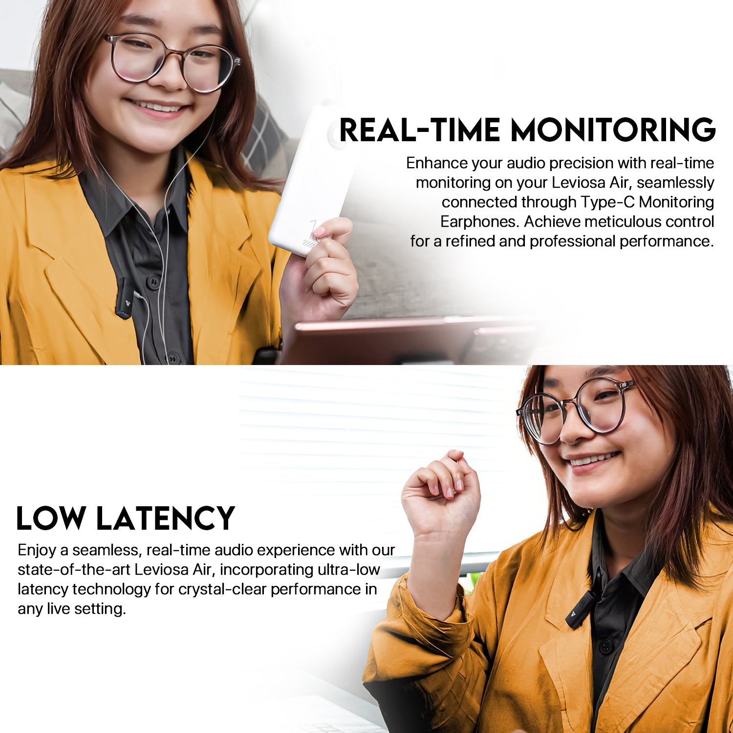Fantech leviosa air microphone wireless lavalier | type c JOD 25