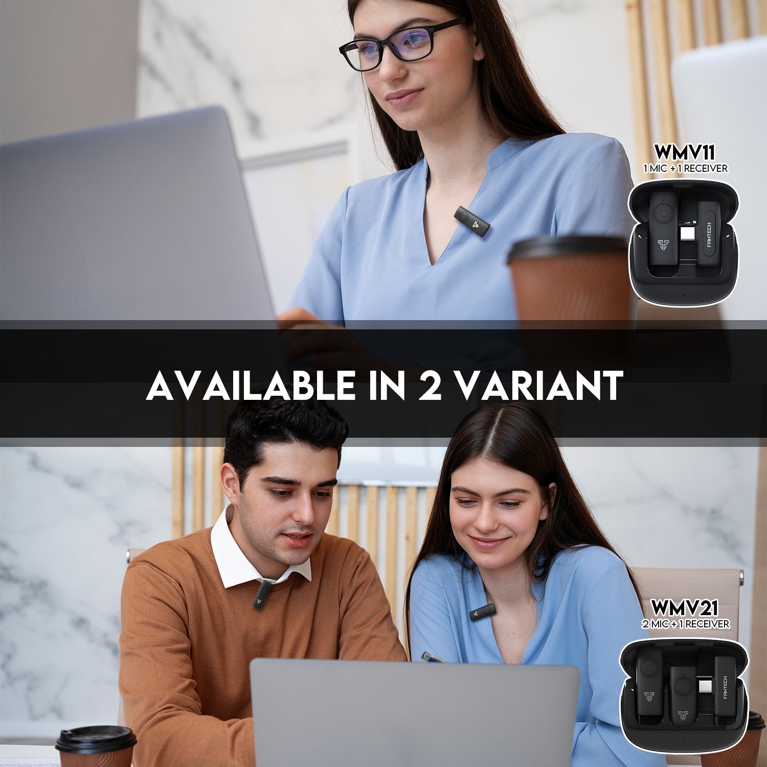 Fantech LEVIOSA AIR WMV11C Microphone Wireless Lavalier Type C New Arrivals