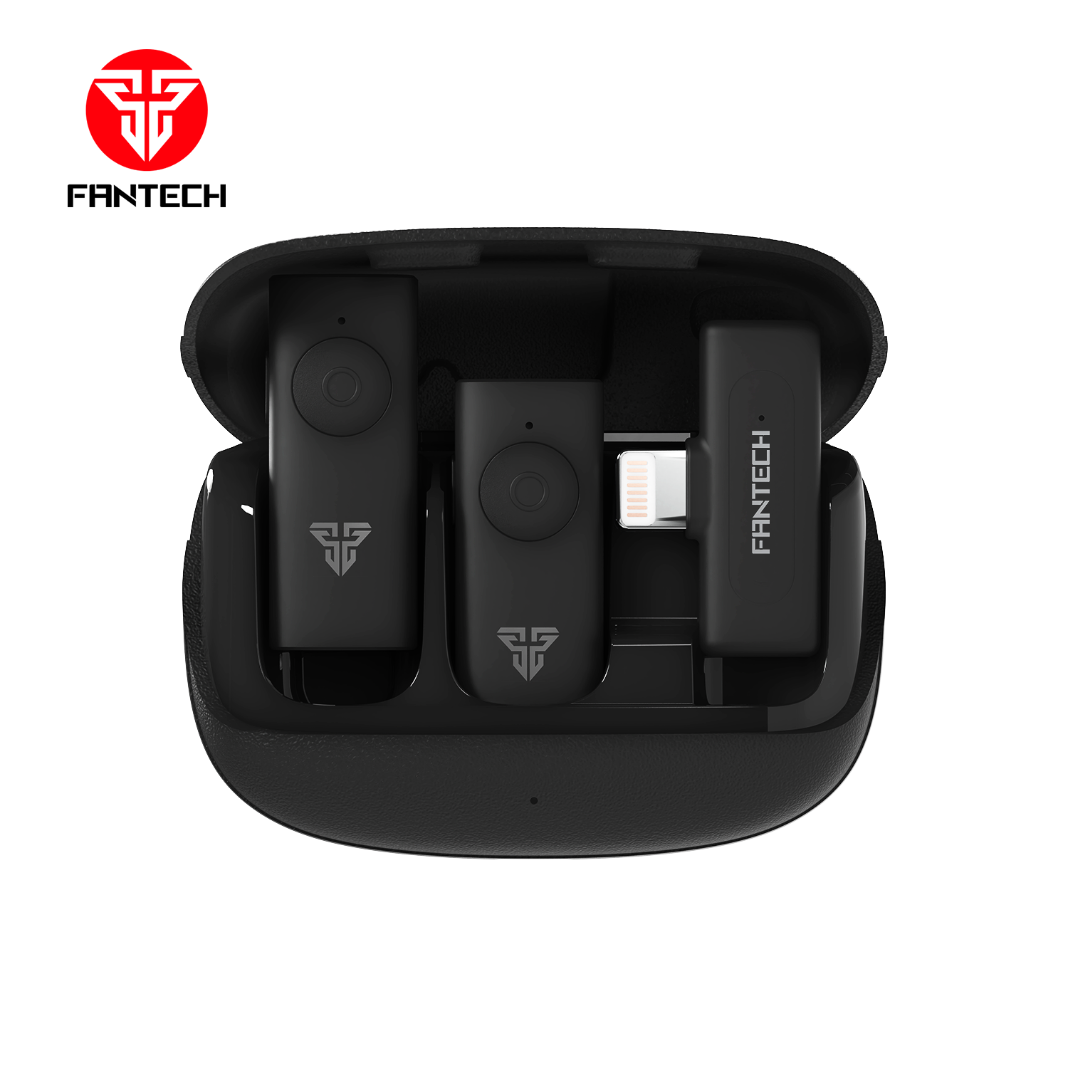 Fantech LEVIOSA AIR WMV21L Lightning Dual Mic Lightning Wireless Microphone New