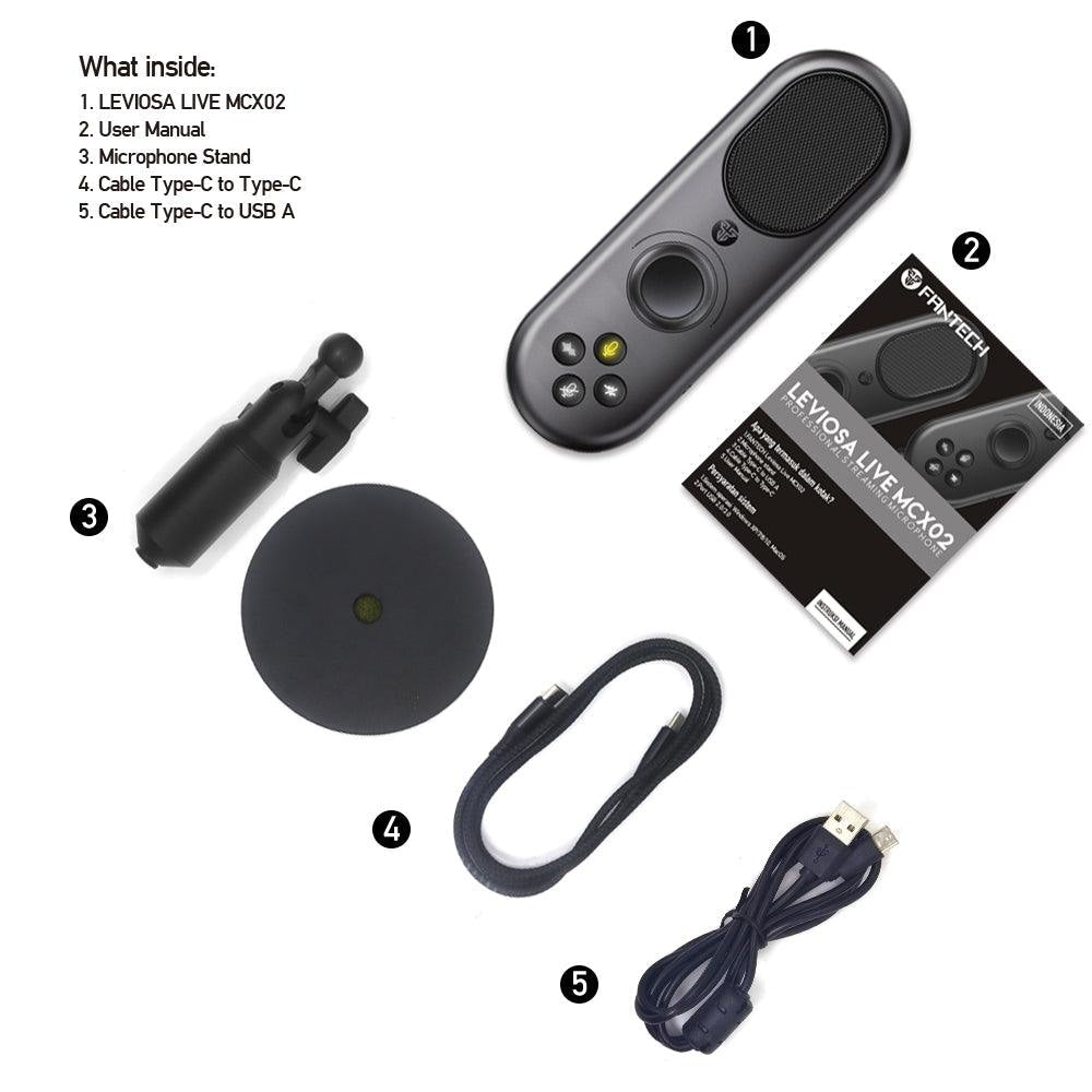 FANTECH LEVIOSA LIVE MCX02 PROFESSIONAL SMART MICROPHONE Streaming