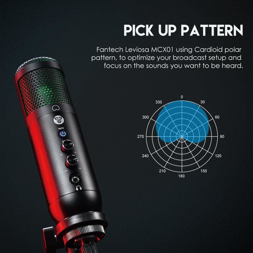 Fantech LEVIOSA MCX01 Professional Condenser Microphone Streaming