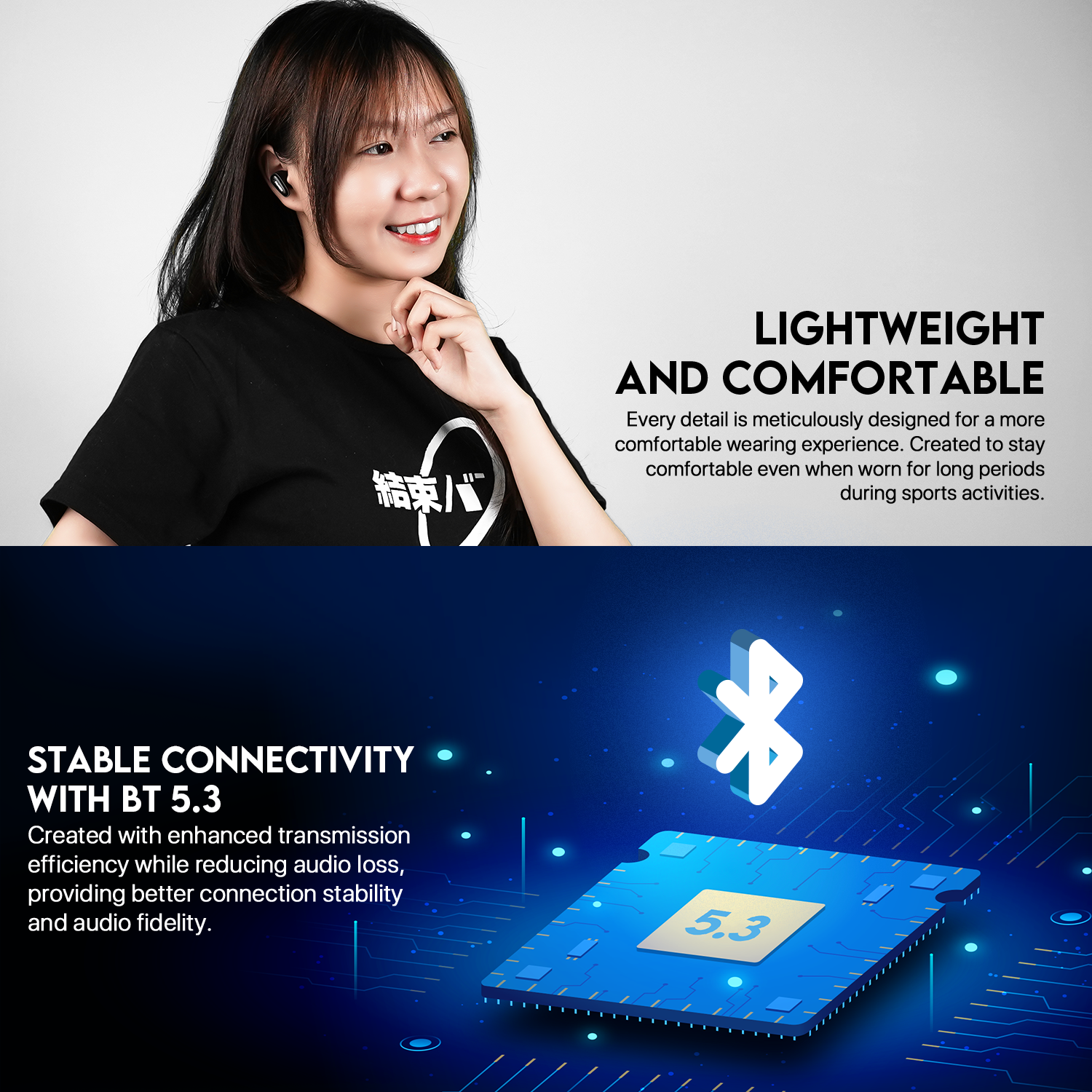 Fantech Life Wave 13 True Wireless TWS Earphone Bluetooth 5.3 Earbuds Audio