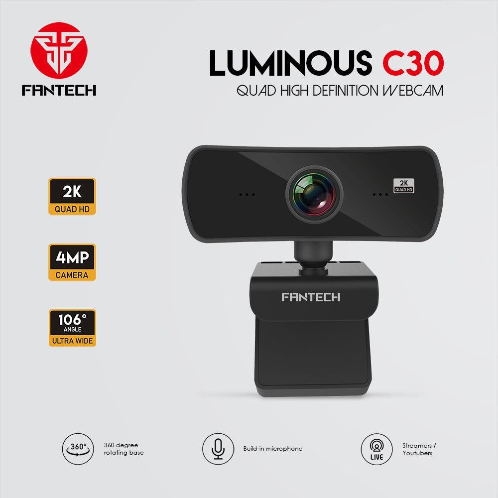 FANTECH LUMINOUS C30 2K WEBCAM Streaming