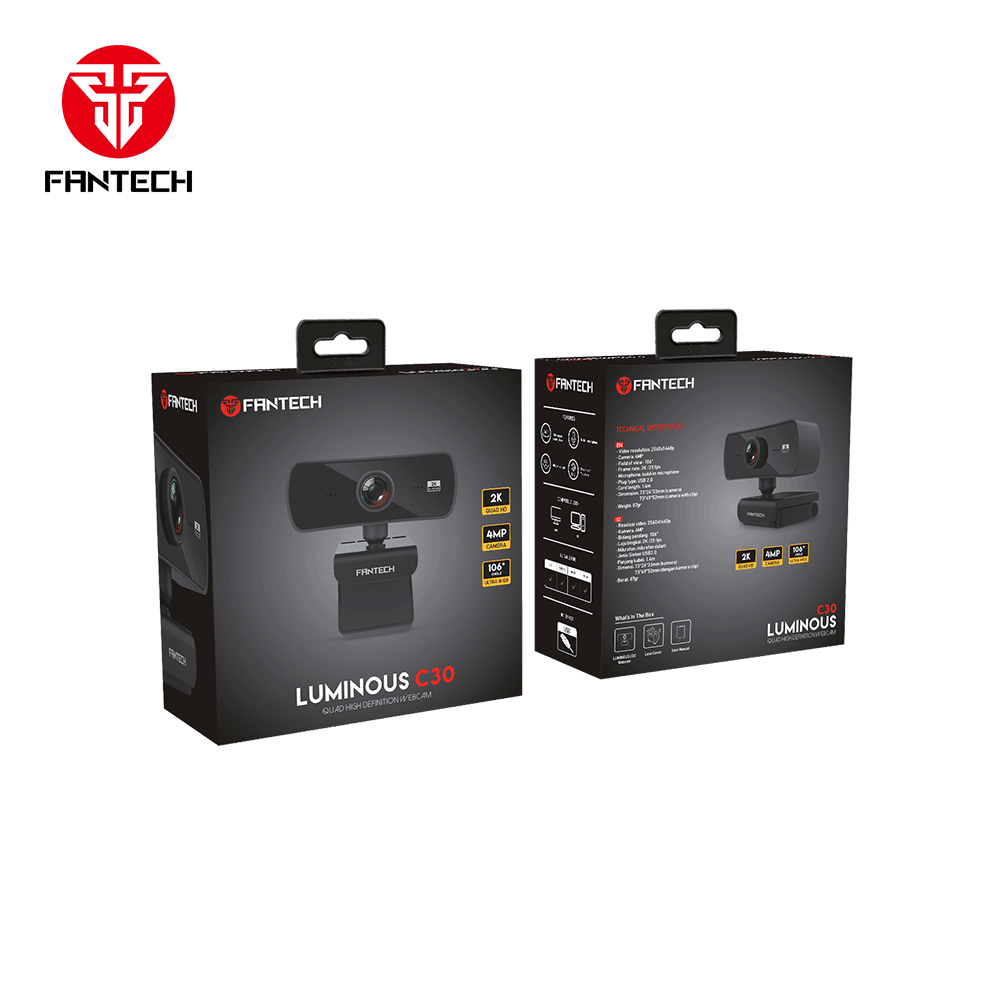 FANTECH LUMINOUS C30 2K WEBCAM Streaming