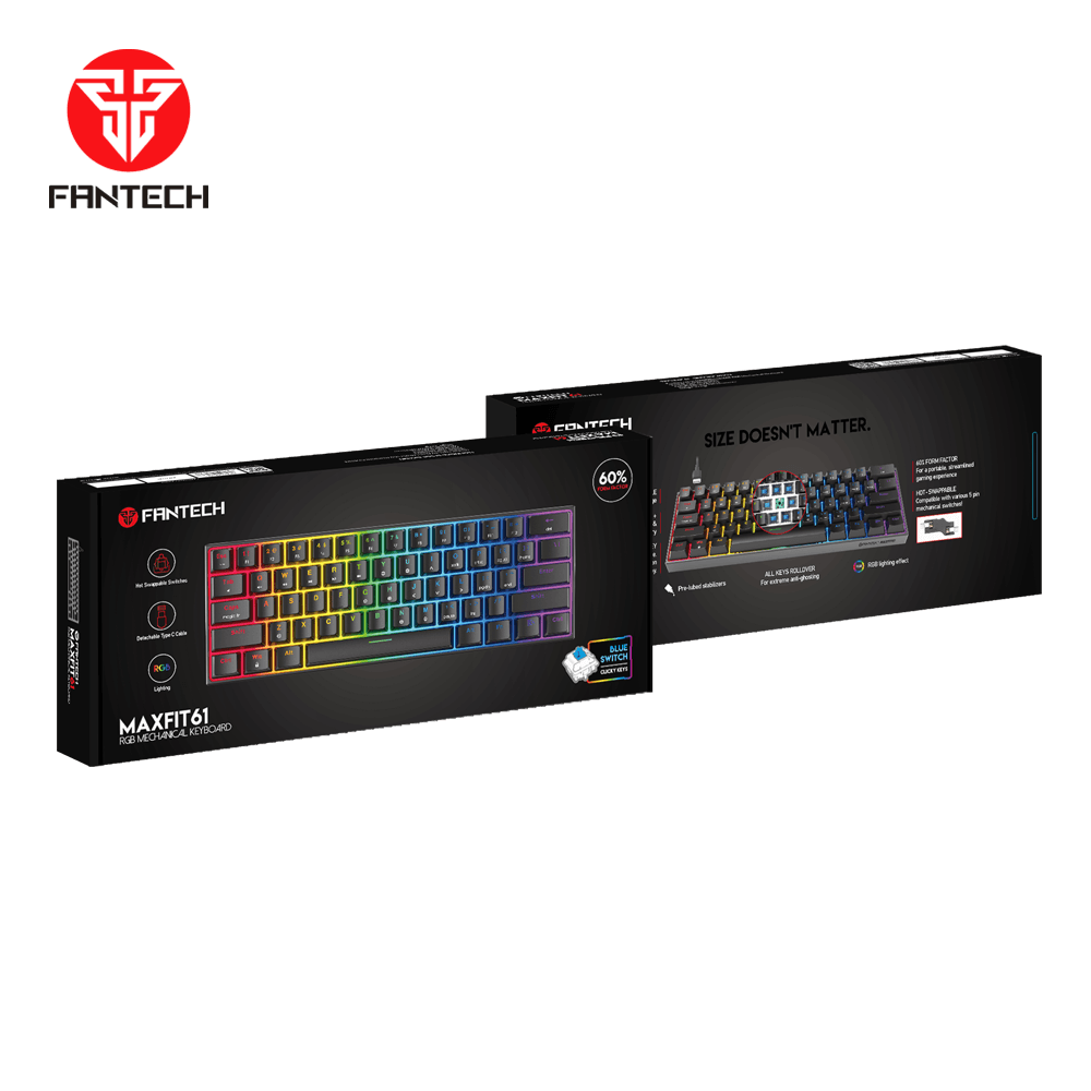 Fantech maxfit61 mk857 rgb mechanical keyboard - Fun Touch