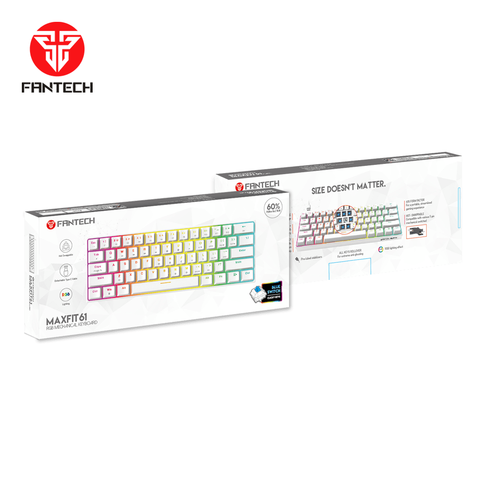 Fantech maxfit61 mk857 rgb mechanical keyboard - Fun Touch