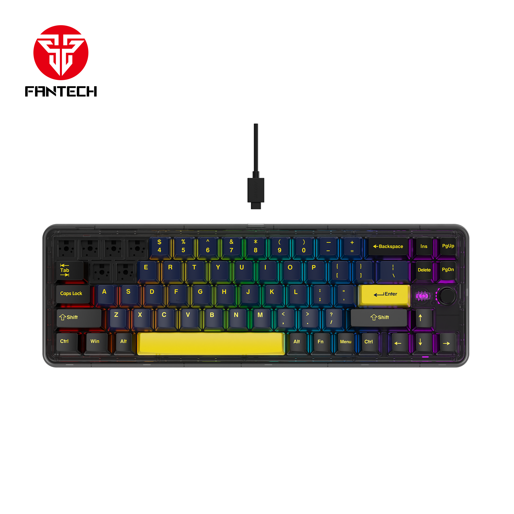 Fantech Maxfit70 MK911 Vibe Edition EPIC GREYSCALE Mechanical Gaming Keyboard