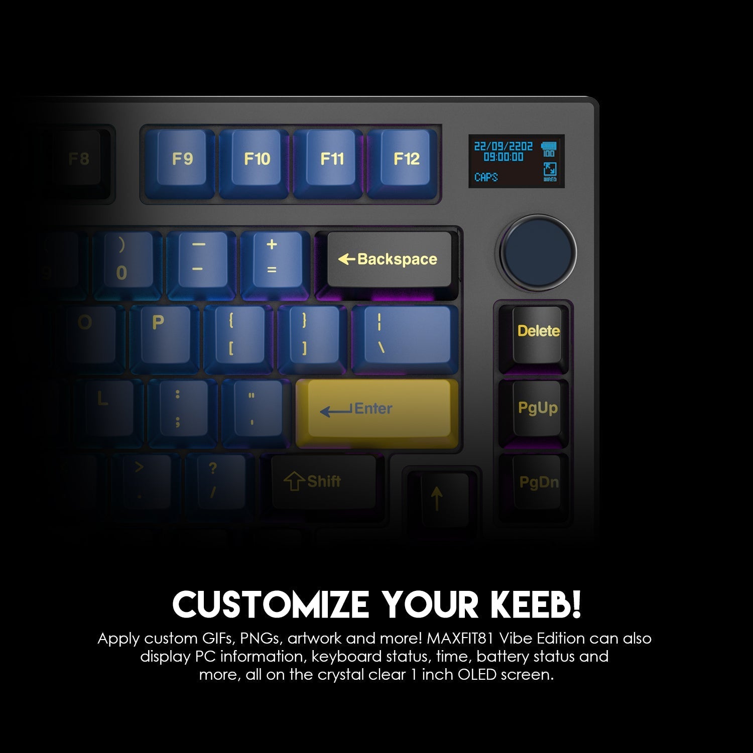 Fantech Maxfit81 MK910 VIBE Grand Cobalt Edition Mechanical Keyboard Keyboard