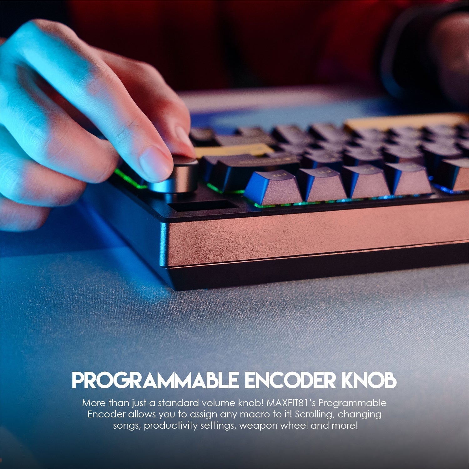 Fantech Maxfit81 MK910 VIBE Grand Cobalt Edition Mechanical Keyboard Keyboard