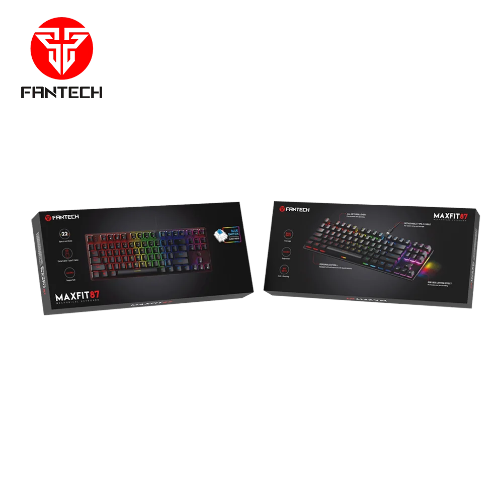 Fantech maxfit87 mk856 rgb mechanical keyboard