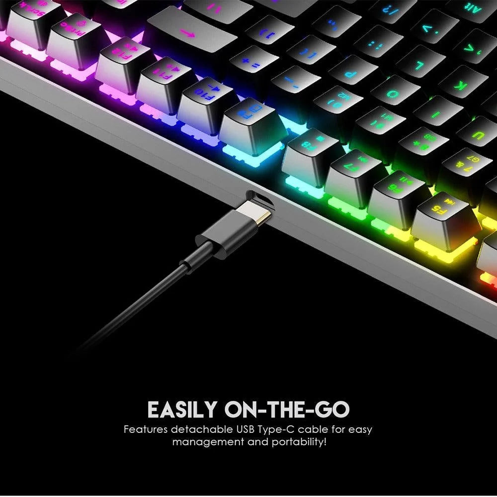 Fantech maxfit87 mk856 rgb mechanical keyboard