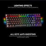 Fantech maxfit87 mk856 rgb mechanical keyboard