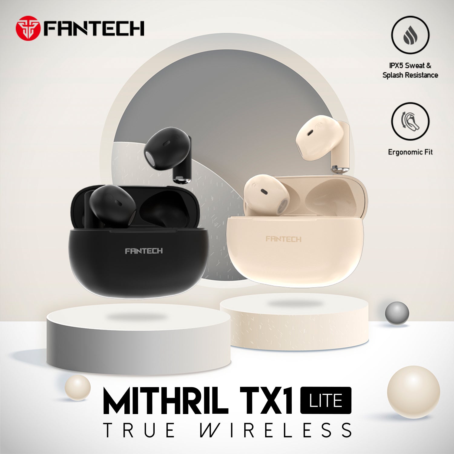 Fantech Mithril TX1 Lite TWS Earbuds With IPX5 JOD 20