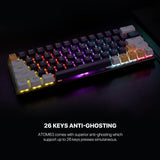 Fantech MK874 V2 Atom 63 Hot swappable Mechanical Keyboard Navy Blue Keyboard