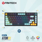 Fantech mk875v2 atom 81 rgb mechanical gaming keyboard mizu edition navy blue - Fun Touch