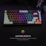 Fantech mk875v2 atom 81 rgb mechanical gaming keyboard mizu edition sky blue - Fun Touch