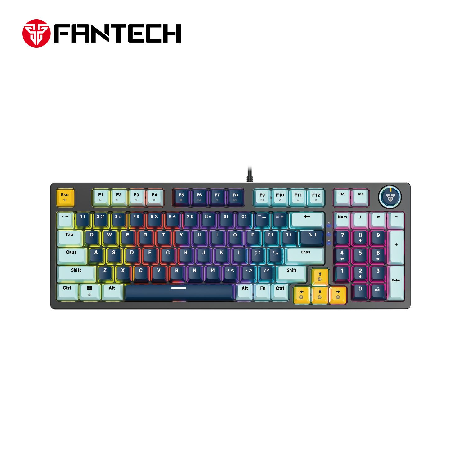 Fantech MK890V2 ATOM 96 RGB Mechanical Gaming Keyboard MIZU EDITION Navy Blue