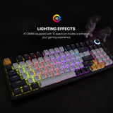 Fantech mk890v2 atom 96 rgb mechanical gaming keyboard mizu edition navy blue - Fun Touch