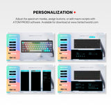 Fantech MK912 ATOM PRO63 RGB Bluetooth Wireless Gaming keyboard Saturn Keyboard