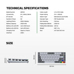 Fantech MK915 75% Low Profile Wireless Mechanical Keyboard (SUPER MAXFIT AIR83)