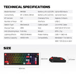 FANTECH MK918 ATOM PRO97 WIRELESS MECHANICAL GAMING KEYBOARD BLACK Keyboard