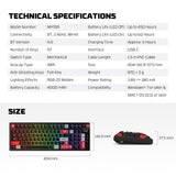 FANTECH MK918 ATOM PRO97 WIRELESS MECHANICAL GAMING KEYBOARD BLACK Keyboard