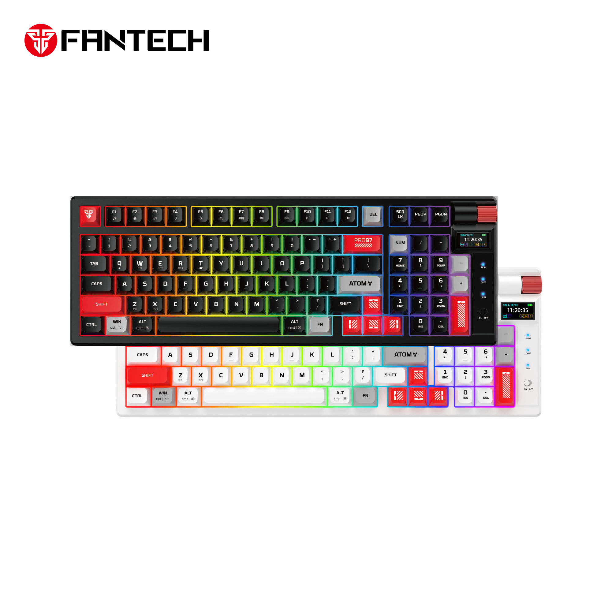 FANTECH MK918 ATOM PRO97 WIRELESS MECHANICAL GAMING KEYBOARD WHITE Keyboard