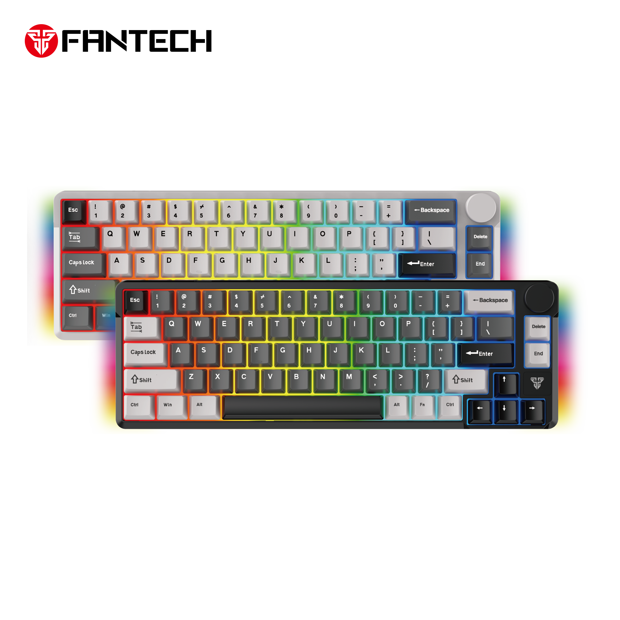 Fantech mk919 atom pro66 mechanical keyboard grey