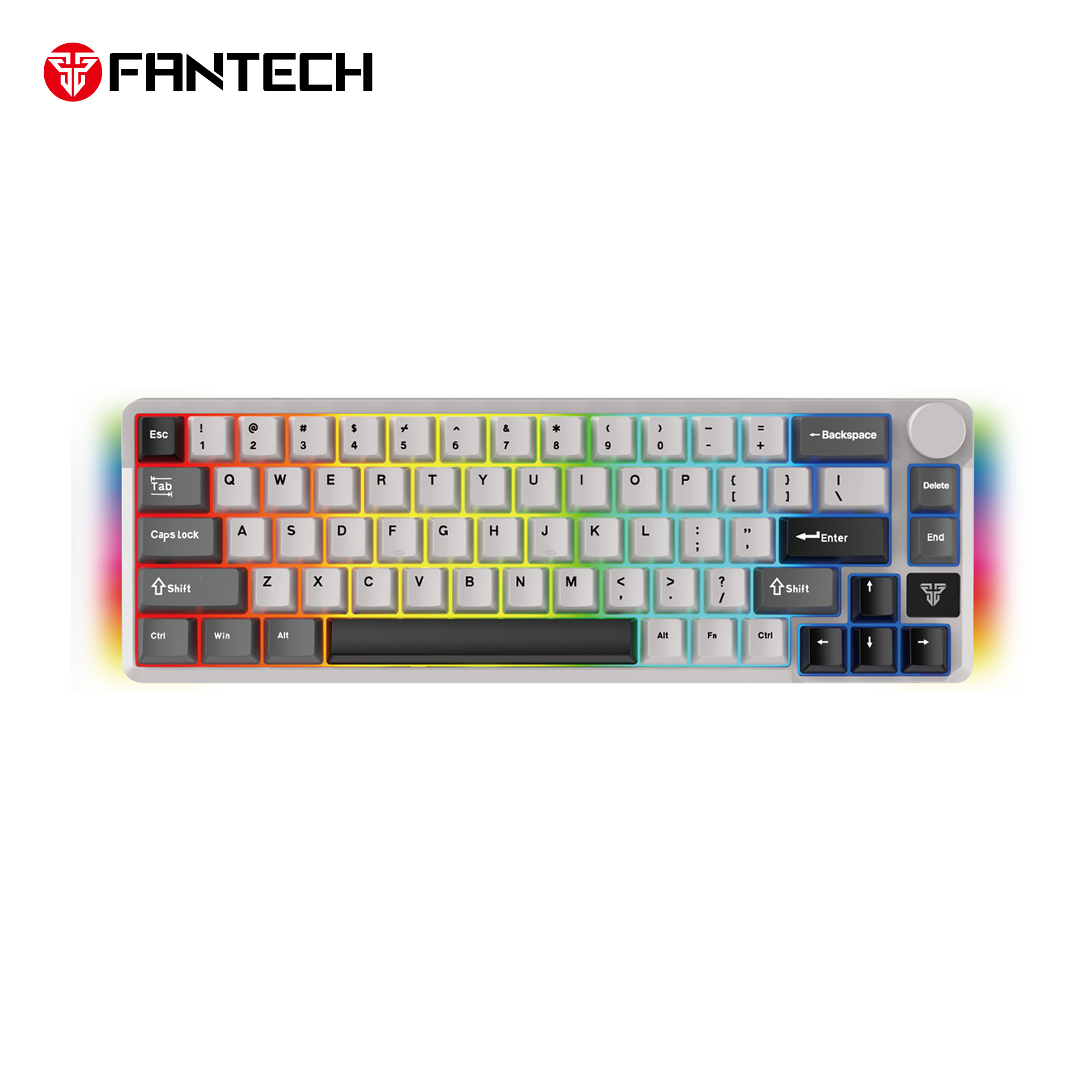 Fantech mk919 atom pro66 mechanical keyboard grey