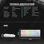 FANTECH MK920 MAXFIT6 Wireless Mechanical Gaming Keyboard Black Keyboard
