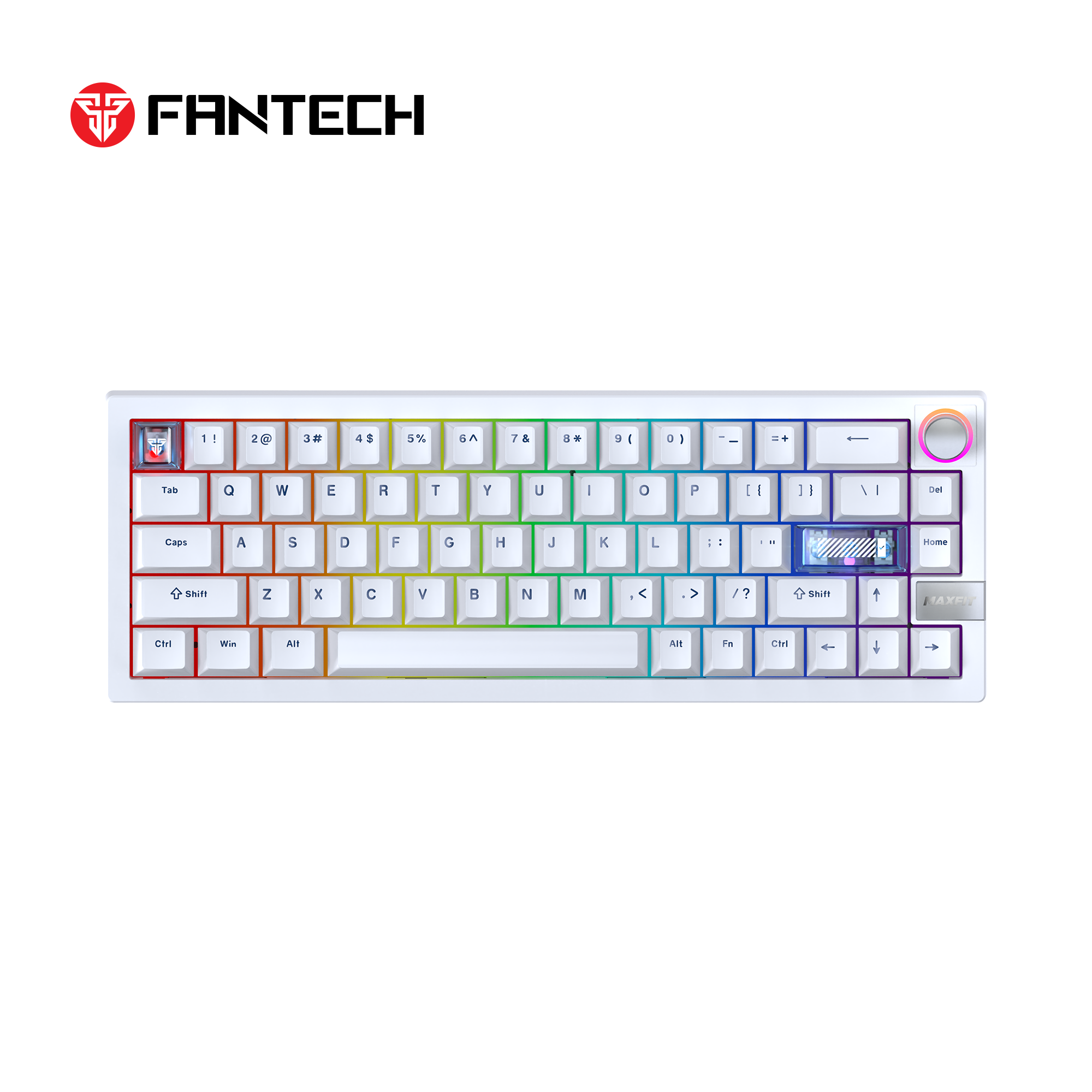 Fantech mk920 maxfit6 wireless mechanical gaming keyboard white