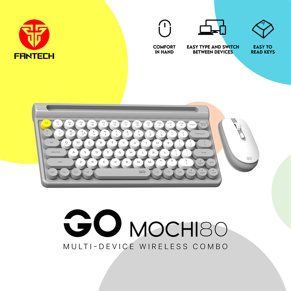 Fantech mochi wk897 wireless keyboard mouse combo set - Fun Touch